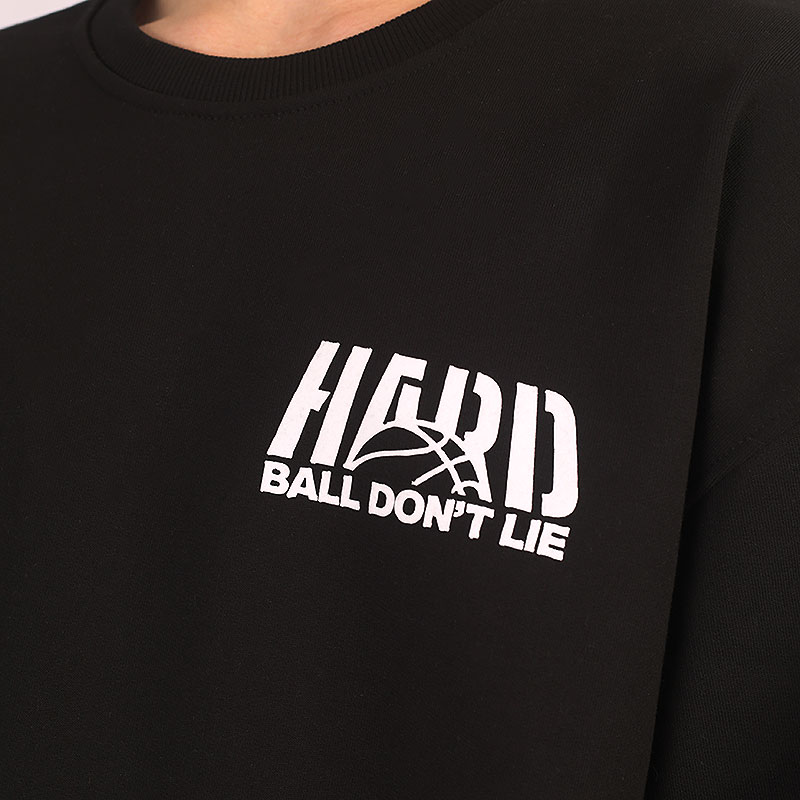 мужская черная толстовка Hard Ball Don`t Lie Crew Ball Don't Lie black* - цена, описание, фото 2